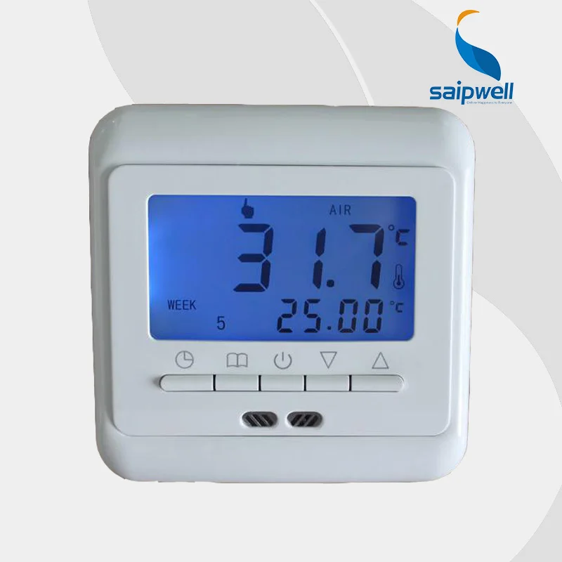 Digital Underfloor Heating Programmable Thermostat with Blue/Green/White Backlight SPC11.H4 for Electrical 30A | Инструменты