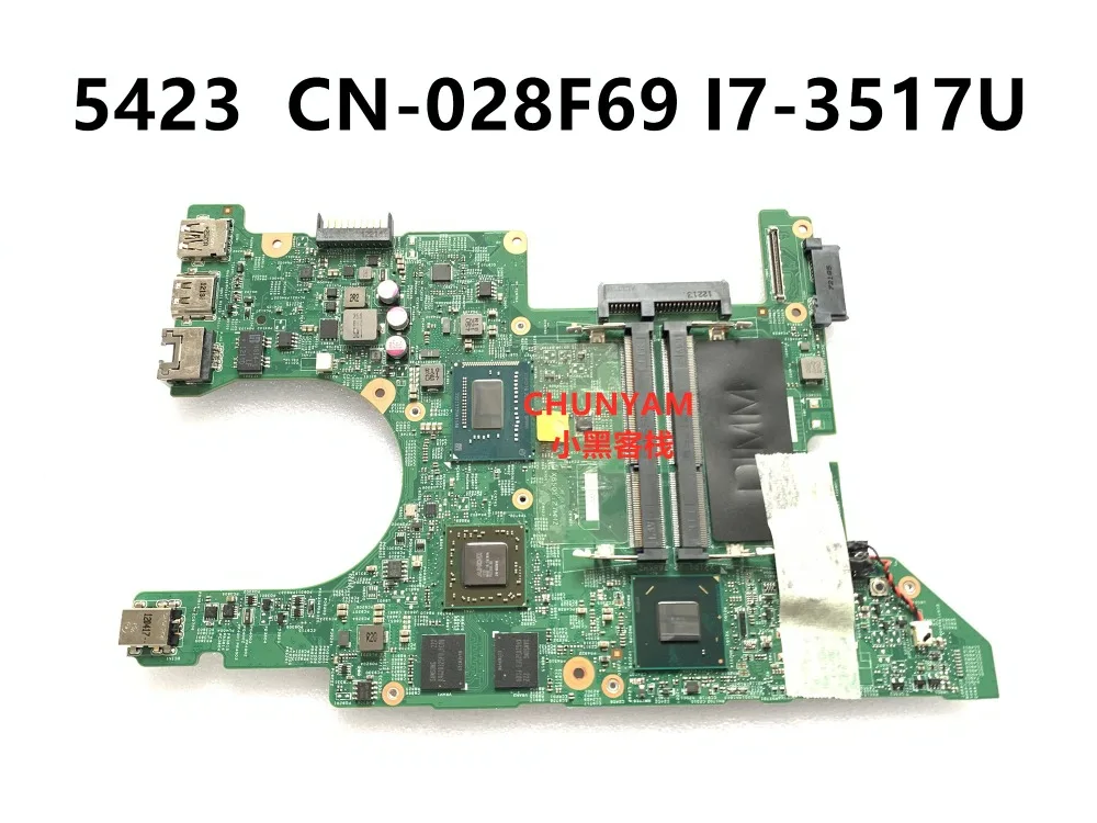 Kefu Cn 028f69 28f69 For Dell Inspiron 5423 Laptop Motherboard Dmb40 112 1 I7 3517u Mainboard Notbook Pc December