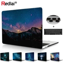 Redlai для Macbook Air A1932 чехол Pro retina 13 1" Touch bar A1706/A1989 A1707/A1990 волшебный жесткий чехол с принтом звездного неба