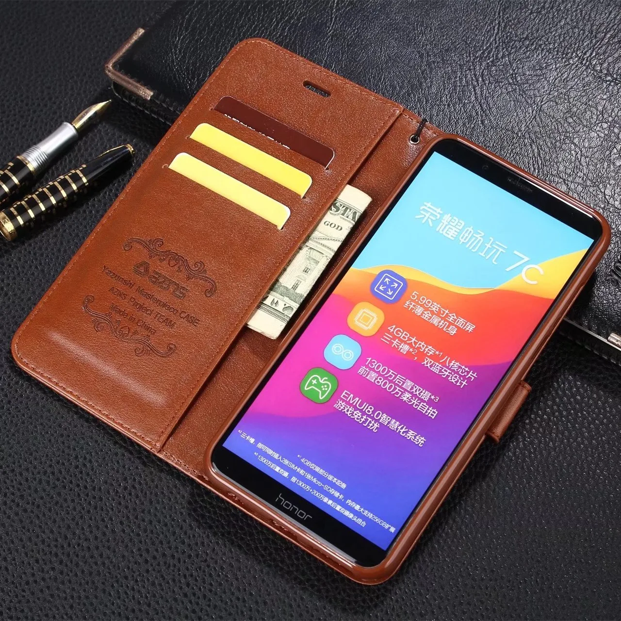 Чехол AZNS из искусственной кожи для Huawei Honor 7C 5 7 дюйма Pro 99 дюйма|Бамперы| |