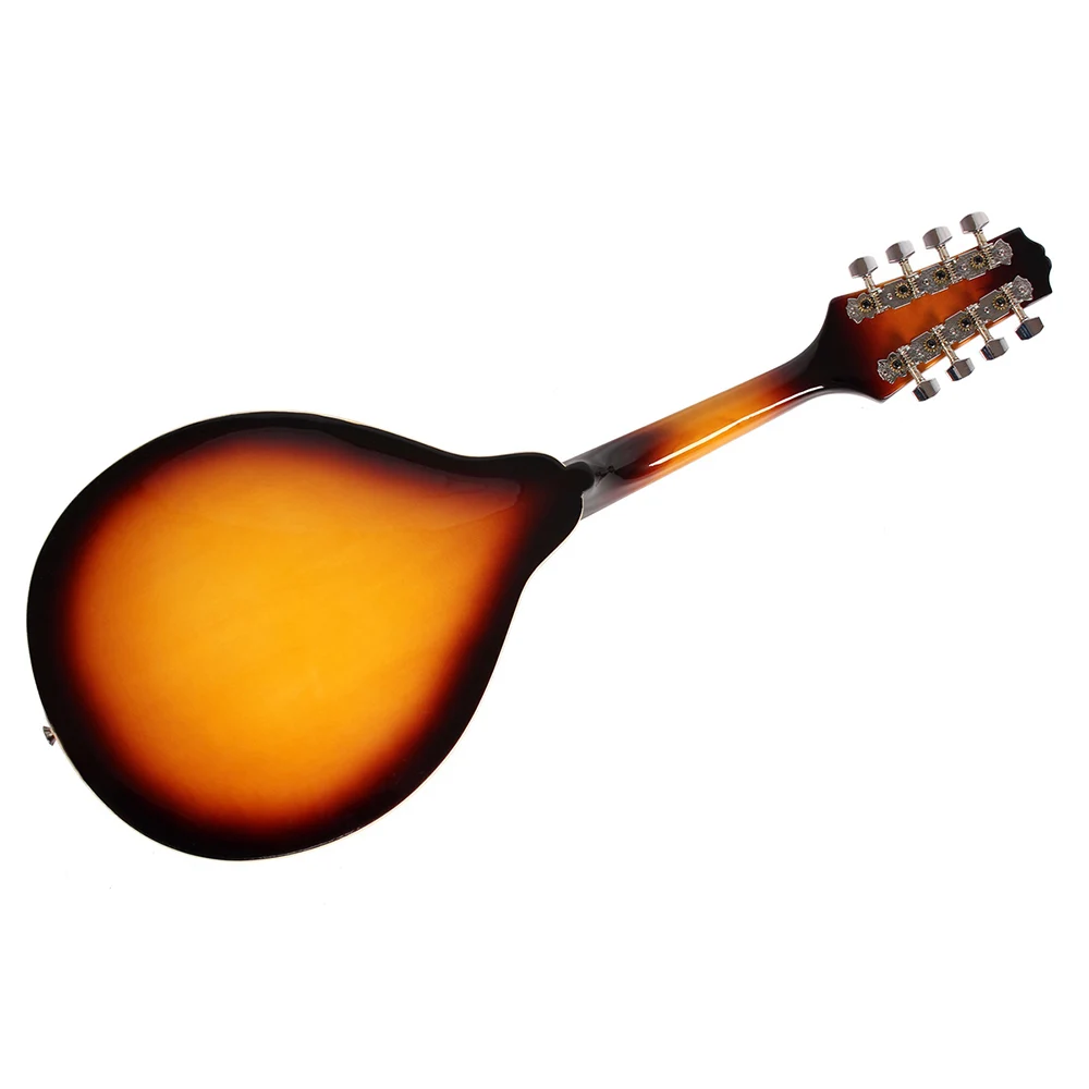 8-String Basswood Sunburst mandolin музыкальный инструмент с розовой стальной струной mandolin струнный инструмент Регулируемый мост