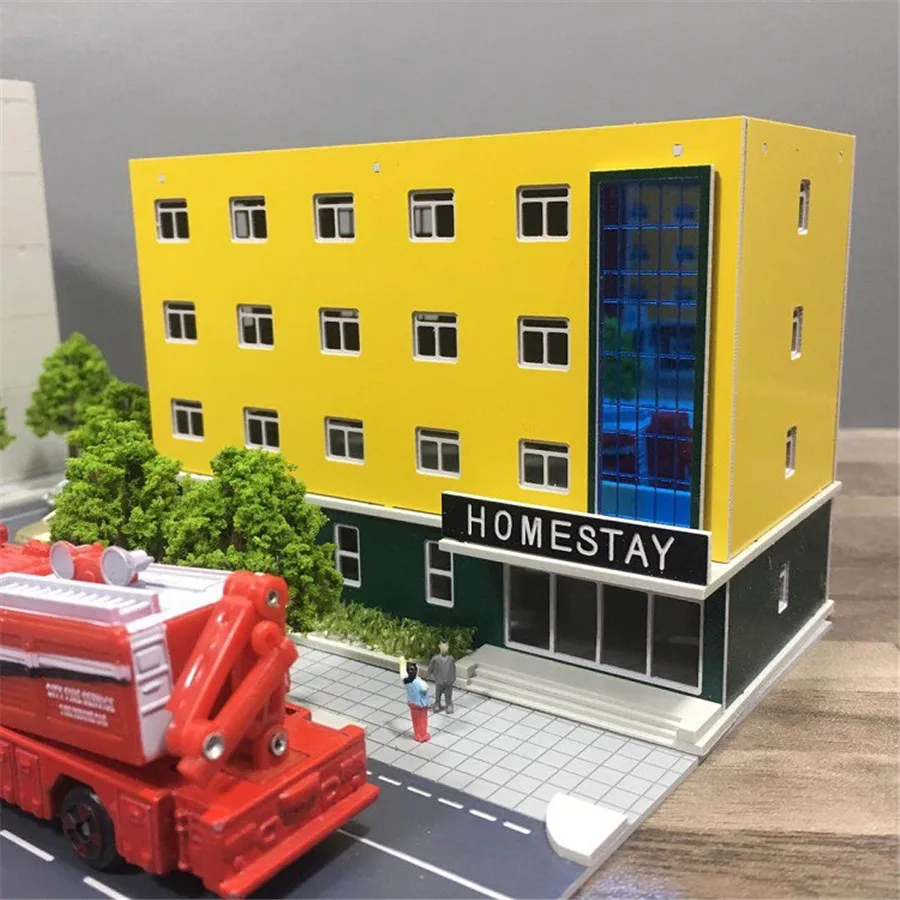 n scale train layout model n building05
