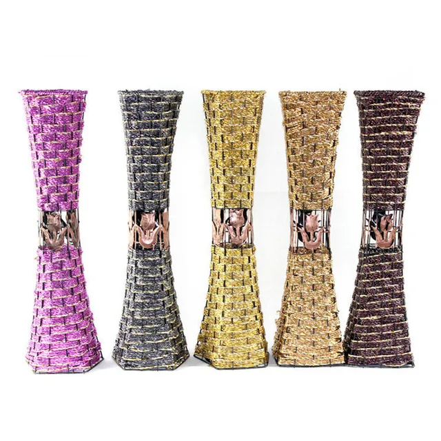 Us 19 27 60cm Decorative Rattan Flower Basket Floor Vase For Home Decorations In Vases From Garden On Aliexpress Alibaba Group