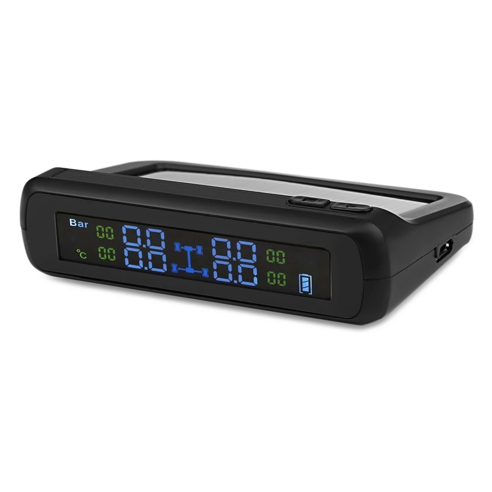 

CAREUD T881 - WF Solar Powered LCD Display Car Tire Pressure Monitoring System with Four Wireless External Sensor