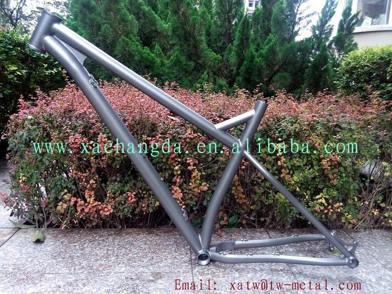 

XACD made titanium fat bike frame with thru 142X12mm dropout