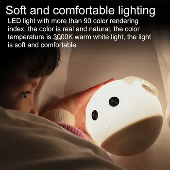 

Portable Sheep Night Light Soft Silicone Rechargeable Mini Night Lamp for Bedroom ALI88