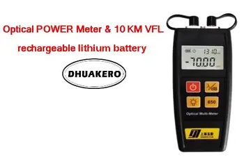 

free shipping AB24C all in one YJ550AP/CP FTTH Fiber Optical Power Meter 10km Visual fault locator rechargeable lithium battery