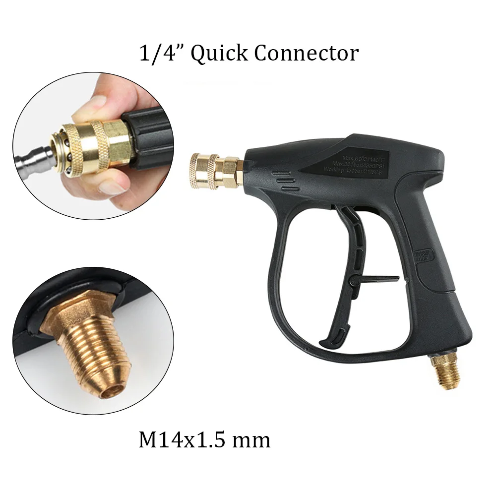 M14 x 1,5 мм Автомойка высокого давления пенная насадка 1/" БЫСТРОРАЗЪЕМНАЯ с 5 насадками для автомойки водяной пистолет чистящие средства