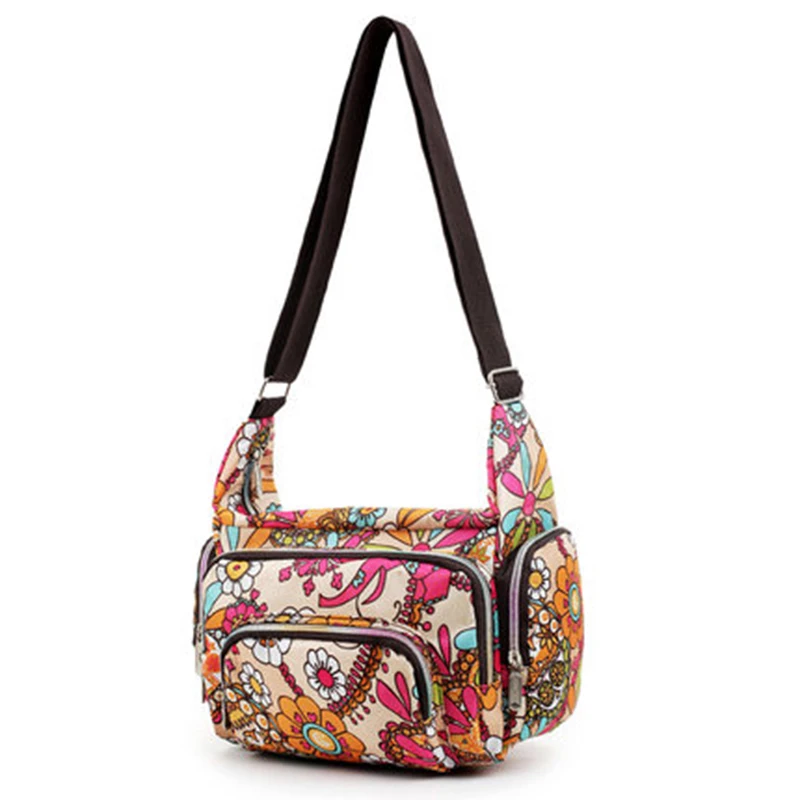 

Women's Shoulder Bags Handbags With Flower Printing 2016 New Fashion Style Women Messenger Bag High Quality Colorful Women Bag