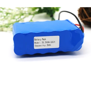 

KLUOSI 6S2P 22.2V /25.2V 5Ah 24V Li-Ion Battery Pack with 20A BMS for Small Electric Motor Bicycle Ebike Scooter Toys Drill