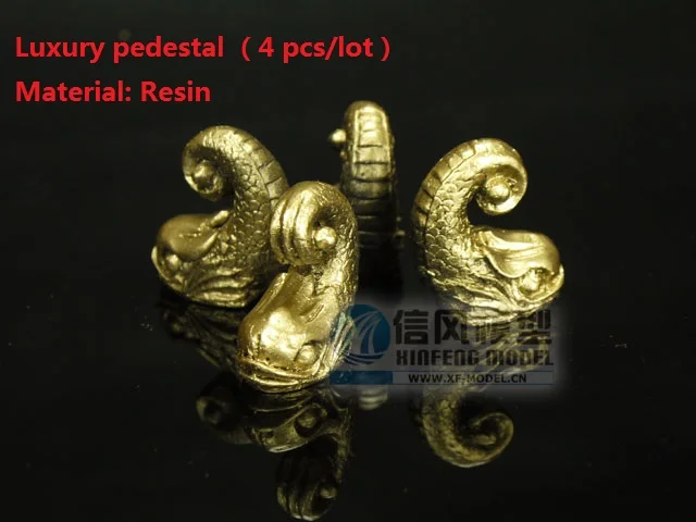 NIDALE model Classical sail boat model pedestal : Luxury Scalare Resin Supports Small size stands 4pcs/set