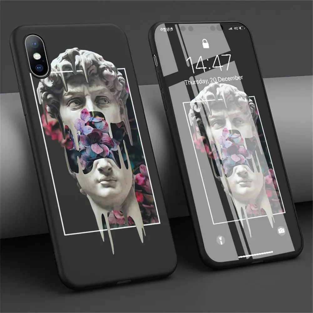 Чехол Ottwn Art с абстрактным рисунком статуи для iPhone 11 Pro Max 7 8 6 6s Plus 5 5S SE X XR XS Max мягкий чехол для телефона TPU задняя крышка Coque Capa