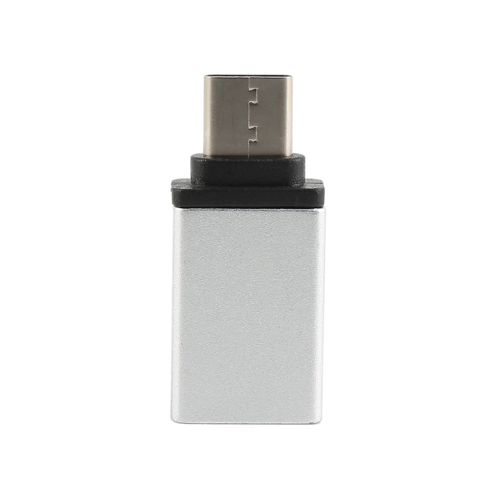 Универсальный USB-C type C штекер Micro USB 3,0 Женский OTG адаптер синхронизации данных конвертер для телефона Macbook samsung S9 One plus USBC - Цвет: Серебристый