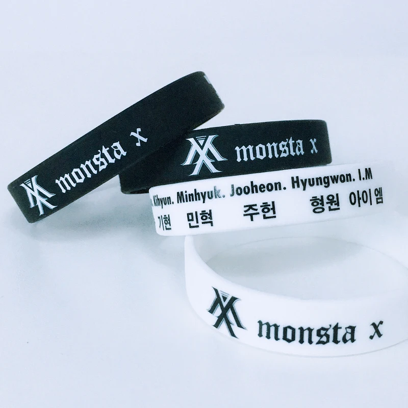 Горячая Распродажа модные браслеты KPOP Fan Monsta X с логотипом для мальчиков