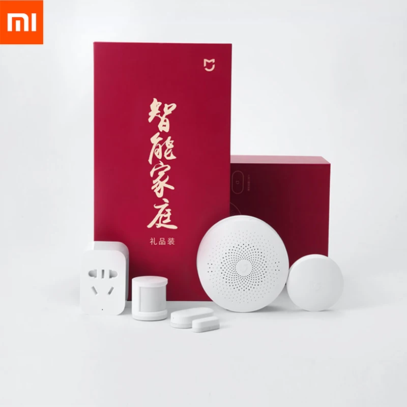 

Xiaomi MIJIA Aqara 5 in 1 Smart Home Kit Bundle ZigBee Socket Gateway Hub Human Body Window Door Sensor Wireless Switch Mini