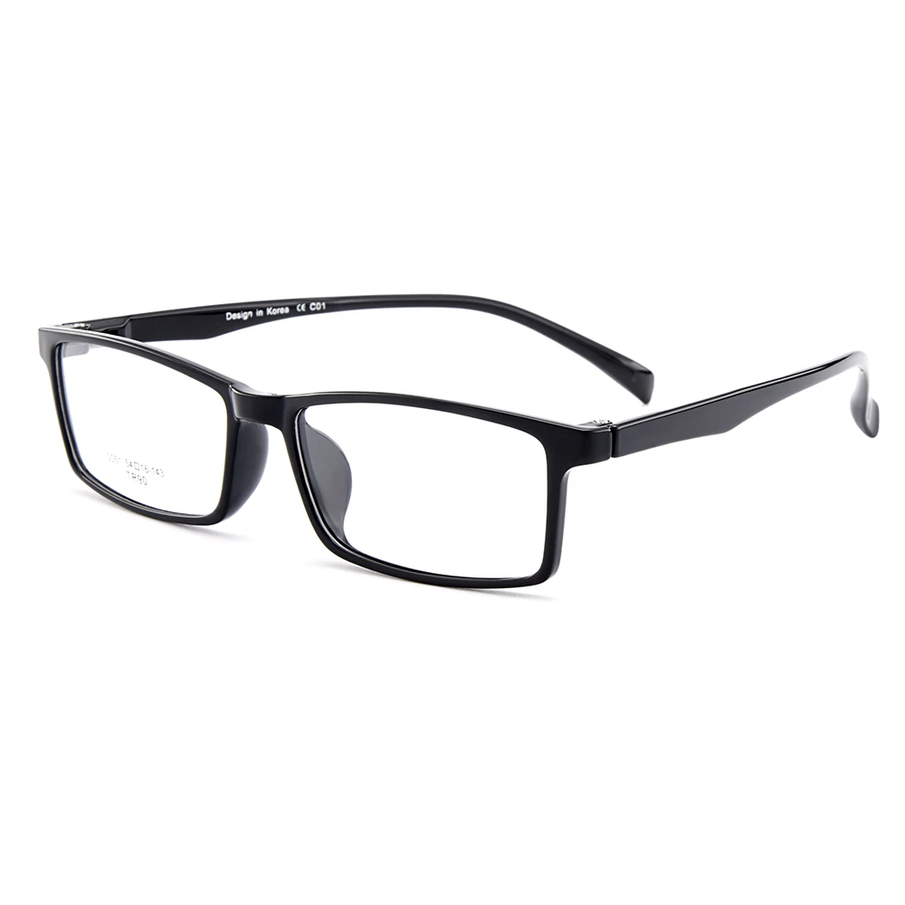 BAONONG Новое поступление простой дизайн черный Сверхлегкий TR90 оптические очки в роговой оправе рамки для Для мужчин, очки с диоптриями W0051 - Цвет оправы: C1