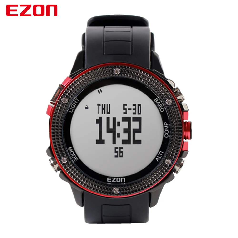 Pêche Montre Baromètre 3ATM Etanche Thermomètre Altimètre Hommes militaires de sport numérique Montres Pêche Montre Baromètre 3ATM Etanche Thermomètre Altimètre Hommes militaires de sport numérique Montres