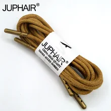 1-12 Pairs Khaki High Quality Unise Laces Waxed Round Shoelaces Sneaker Solid Polyester Twisted Boots Shoes Metal Head Shoelaces