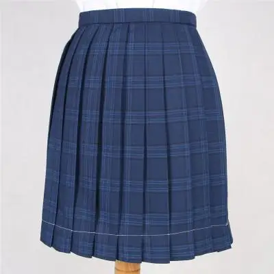Новая популярная японская Корейская версия коротких юбок с высокой талией для девочек Jk школьная форма Студенческая клетчатая юбка в складку и галстук-бабочка - Цвет: Skirt B