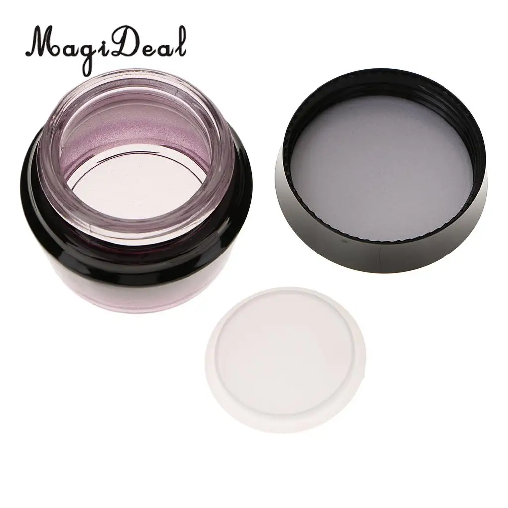 30g/50g Purple Glass Refillable Cosmetic Jars Empty Face Cream Lip Balm Storage Container Pot Bottle With Black Lids