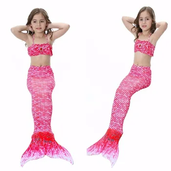 

2-7Y Baby Girls Kid Mermaid Tail Costume Children Fancy Mermaid-Tail Swimsuit Cosplay Costume For Kid Kids Halloween Costumes