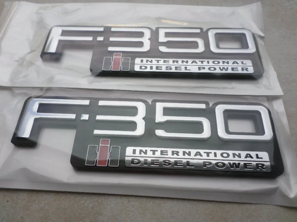 Us 765 0 15 Off Custom F350 83 94 Obs International Diesel Power Fender Abs F350 F 350 International Diesel Power Auto Emblems Badges 3d In