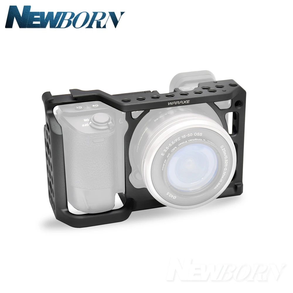 

WARAXE A6 Camera Cage for Sony ILCE a6000/ILCE a6300/ILCE A6500 with 1/4" and 3/8" Threaded Holes Cold Shoe Base New