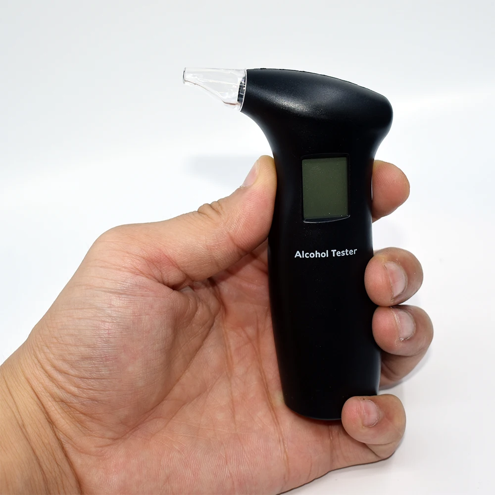 

Professional Digital Alcohol Tester LCD Display Police Breath Alcohol Alert Analyzer Detector Device Breathalyzer Drop Shipping