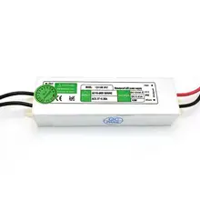 DC12V 10 Вт IP67 Водонепроницаемый Светодиодный источник питания трансформатор из алюминиевого сплава AC90~ 250 В до 12 вольт Выход постоянного тока