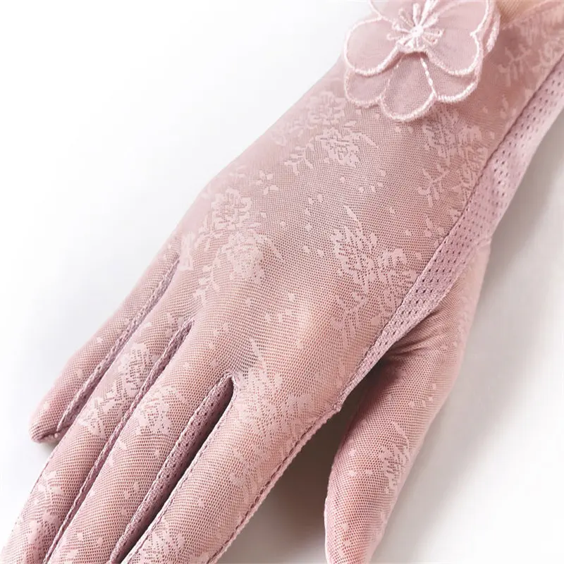  Women's Summer UV-Proof Driving Gloves Gloves Lace Gloves rekawiczki luvas guantes eldiven handschoenen 40FE2003