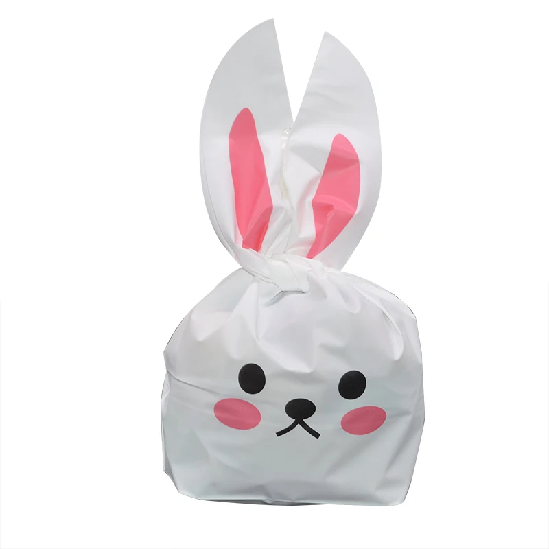 25 шт. 21*13,5 см милый мультяшный кролик Ушная сумка для печенья пластиковая упаковка печенье конфеты подарочные сумки Свадебные украшения для вечеринки - Цвет: S10
