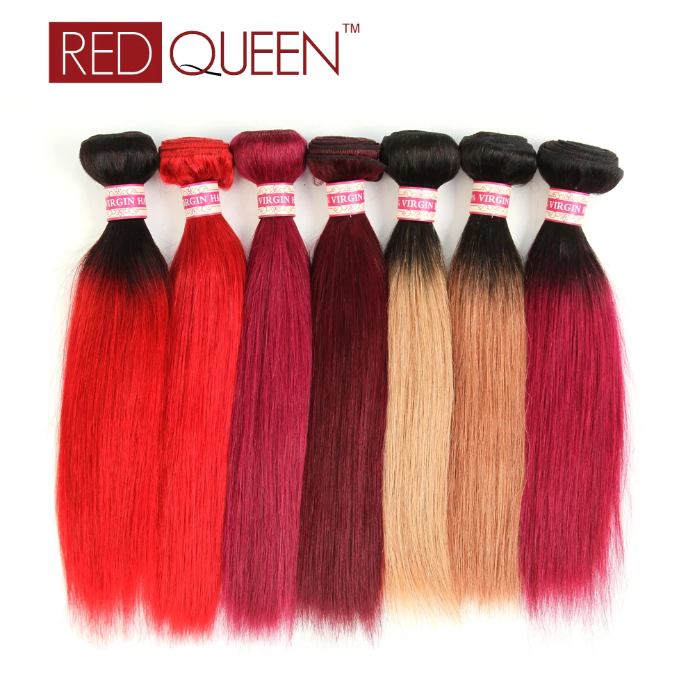 Brazilian Virgin Hair Ombre 3 Bundles Ombre Human Hair Extensions
