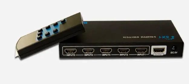 Lkv501e 3D 4 К x 2 К 5x1 HDMI коммутатор с Дистанционное управление HDMI swicher HDMI переключатель hdmi splitter