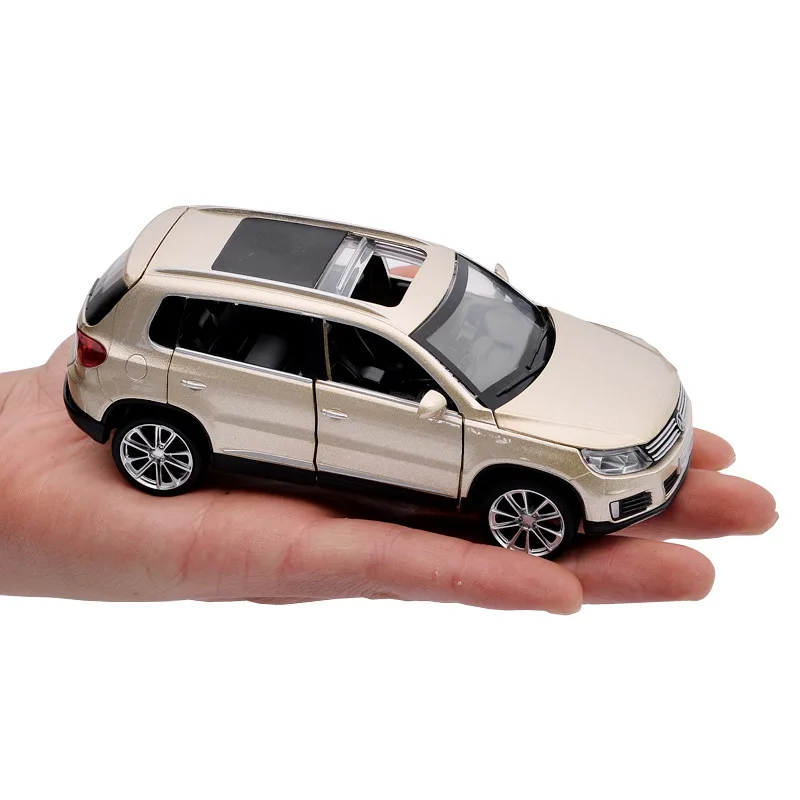 1:32 литые модели автомобилей из сплава gld3 Coche игрушки для детей SUV Tiguan sunroof