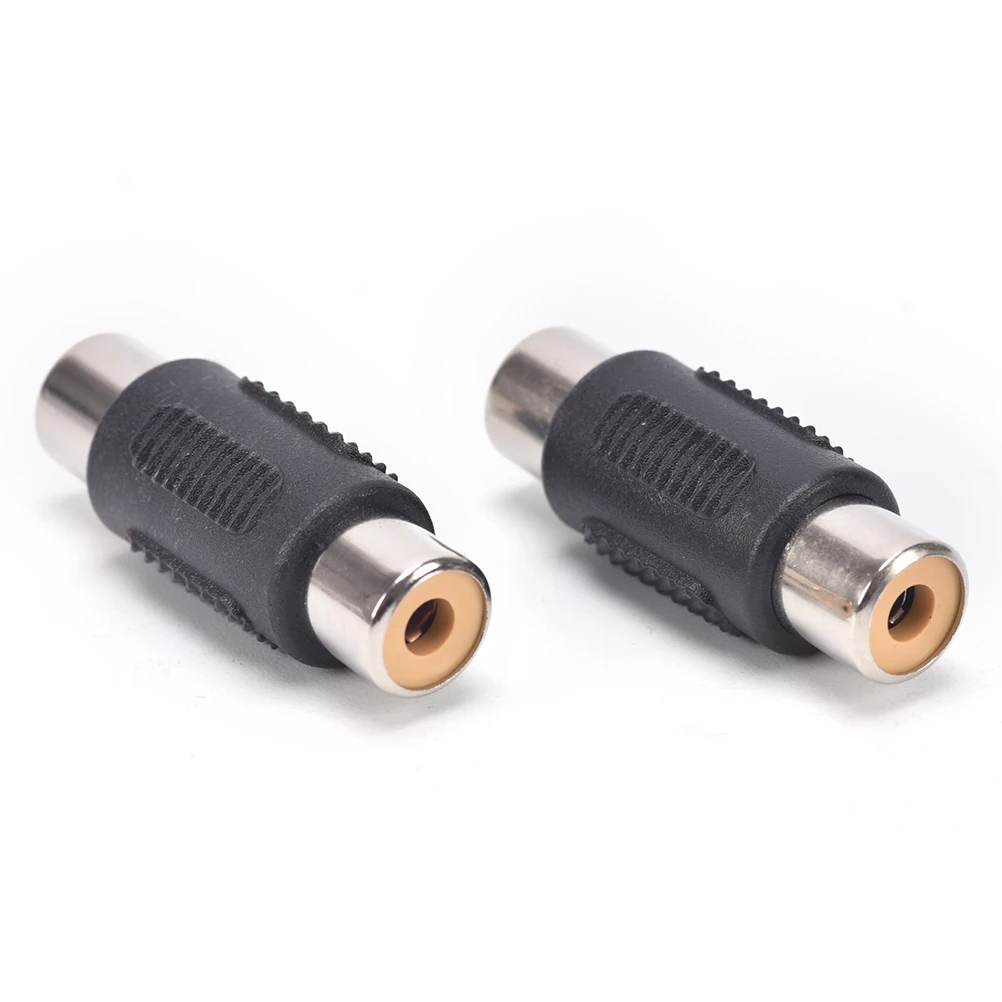 

10PCS RCA Female to RCA Female Audio Video Cable Jack Plug Adapter Connector