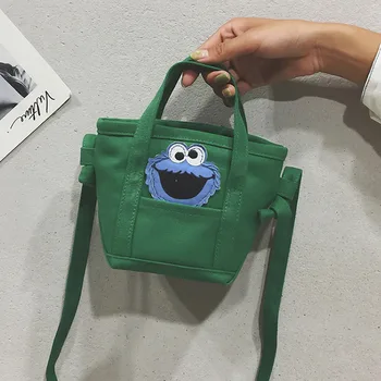 

2019 Cute Tote Bag Ugly Casual Beach Handbag Eco Shopping Phone Bag Daily Use Foldable Reusable Woman Canvas Small Shoulder Bag