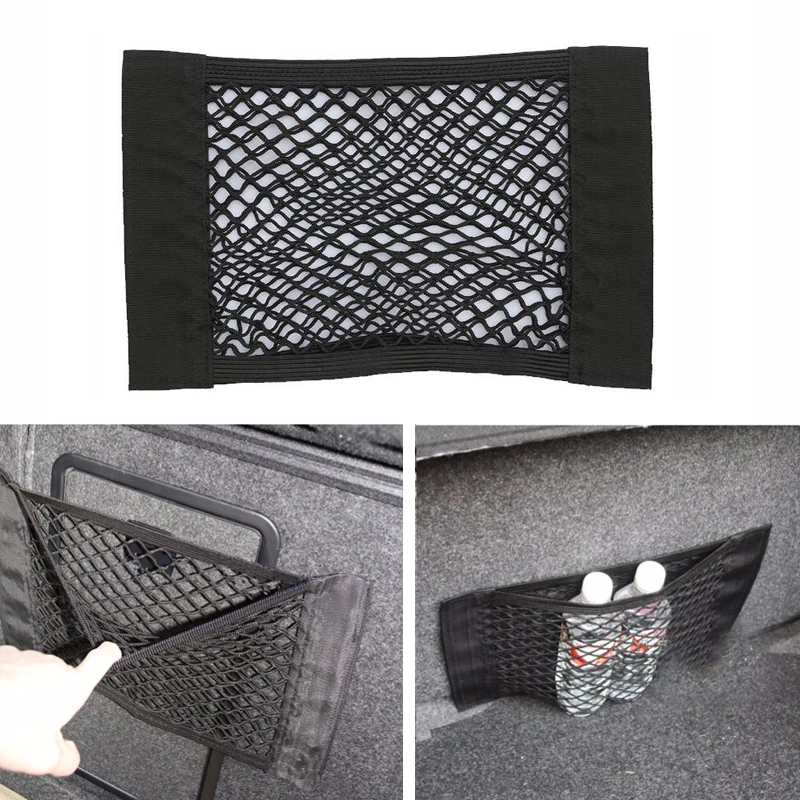 

Car Back Rear Trunk Seat Net Mesh Storage Bag For KIA Rio Ceed Sportage Mazda 3 6 Cx-5 Peugeot 206 307 308 207