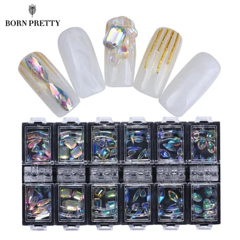 

120 Pcs Colorful Nail Rhinestone Flat Sharp Bottom Mixed Shapes DIY Nail Art 3D Decoration