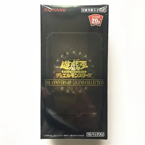 Yu Gi Oh карточная игра король дополнение пакет 20th юбилей коллекция 3 коробки с 1 упаковка золото мешок коллекция карты