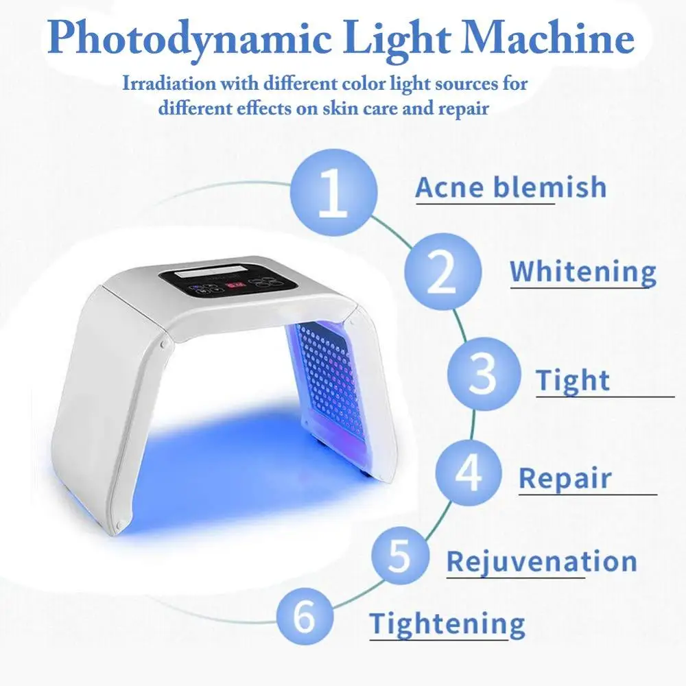 Beauty Photon светодиодный маска для лица терапия 7 цветов светильник PDF уход за кожей омоложение морщин удаление акне уход за лицом Красота спа лечение