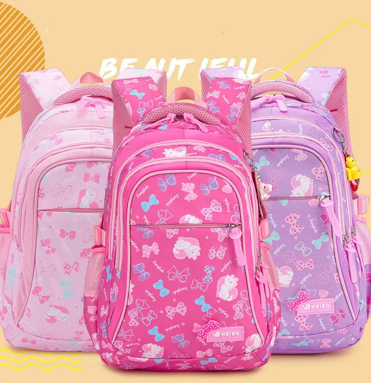 PUIMENTIUA 3 шт./компл. водонепроницаемые детские школьные рюкзаки для девочек принцесса детские школьные рюкзаки Печать школьный рюкзак mochila Infantil