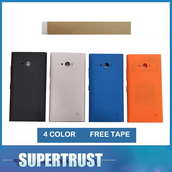 

For Nokia Lumia 730 RM-1040 Battery Cover Housing Cases Back Door Rear Blue White Black Orange With Tape