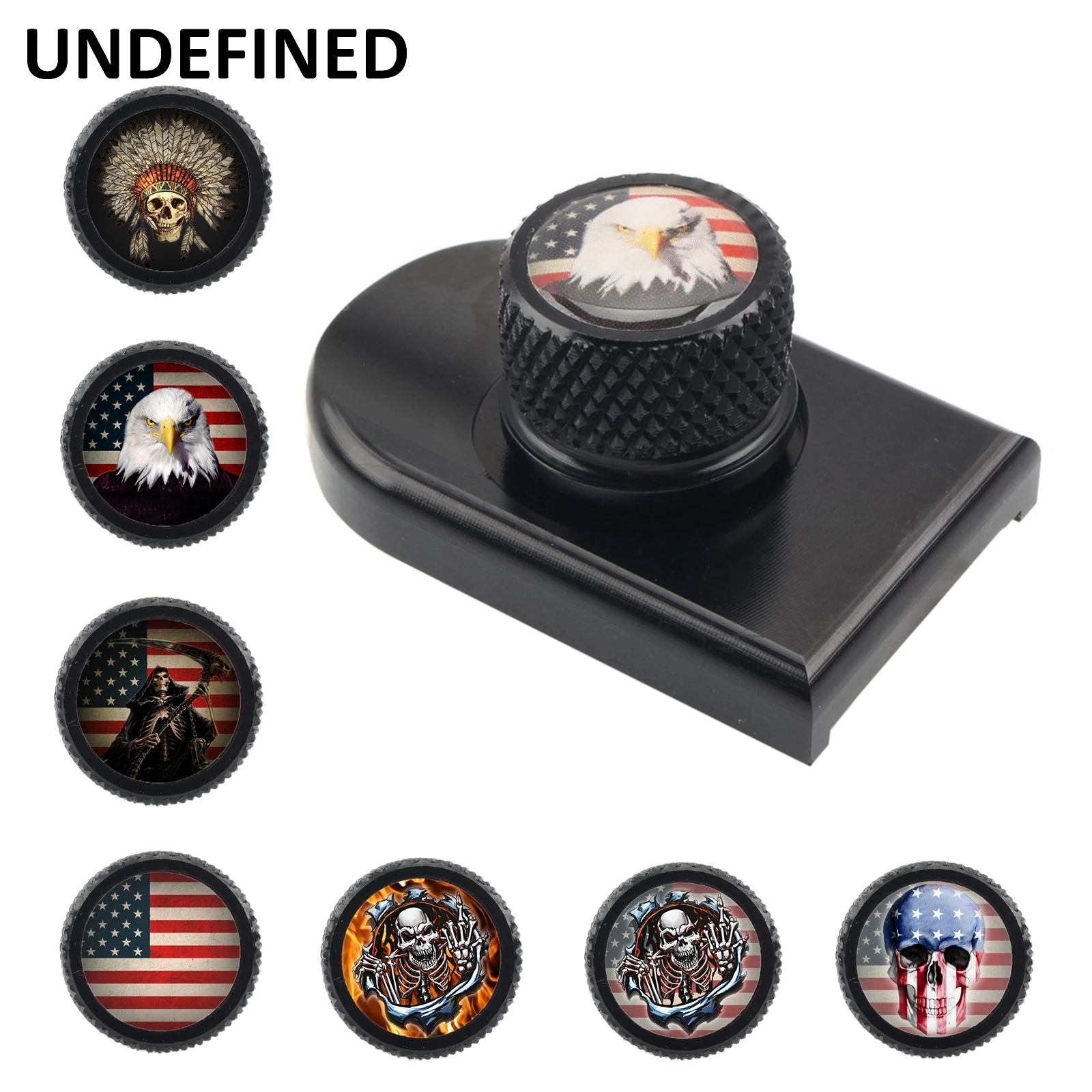 

Motorcycle Rear Fender Seat Bolt Tab Screw Mount Knob Cover Kit Aluminum CNC for Harley Touring Dyna 2009 - 2014