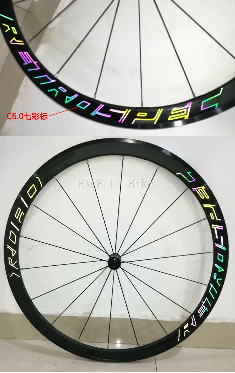 40mm width wheels road bike carbon bearing wheels Noctilucence Open Width 100mm front 130mm rear 10
