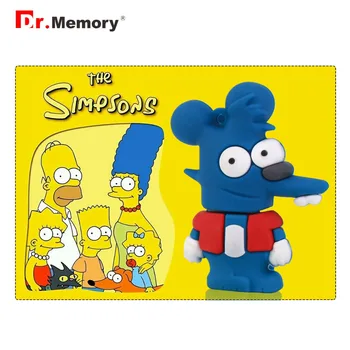

Dr. Memory Cute Cartoon USB Flash The Simpsons Mouse Pen Drive Silicone Creative USB Stick 4GB 8GB 16GB 32GB 64GB Memoria Disk