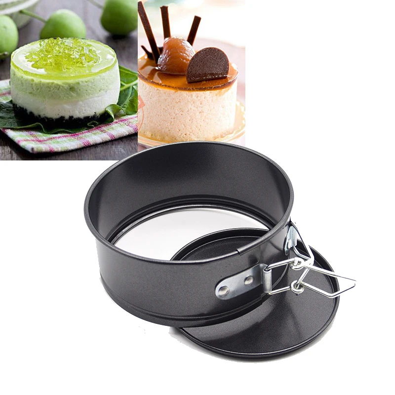 Mini Cheesecake Quiche Springform Pan Cake Mold Baking Tools Non stick Baking Mold Live Buckle For