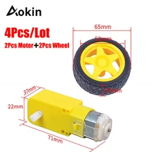 ^#Cheap TT Motor 130motor with the wheel 2pcs TT motor 2pcs 65mm wheel Smart Car Robot Gear Motor for Arduino DC 3V-6V DC Gear Motor ^#Cheap TT Motor 130motor with the wheel 2pcs TT motor 2pcs 65mm wheel Smart Car Robot Gear Motor for Arduino DC 3V-6V DC Gear Motor