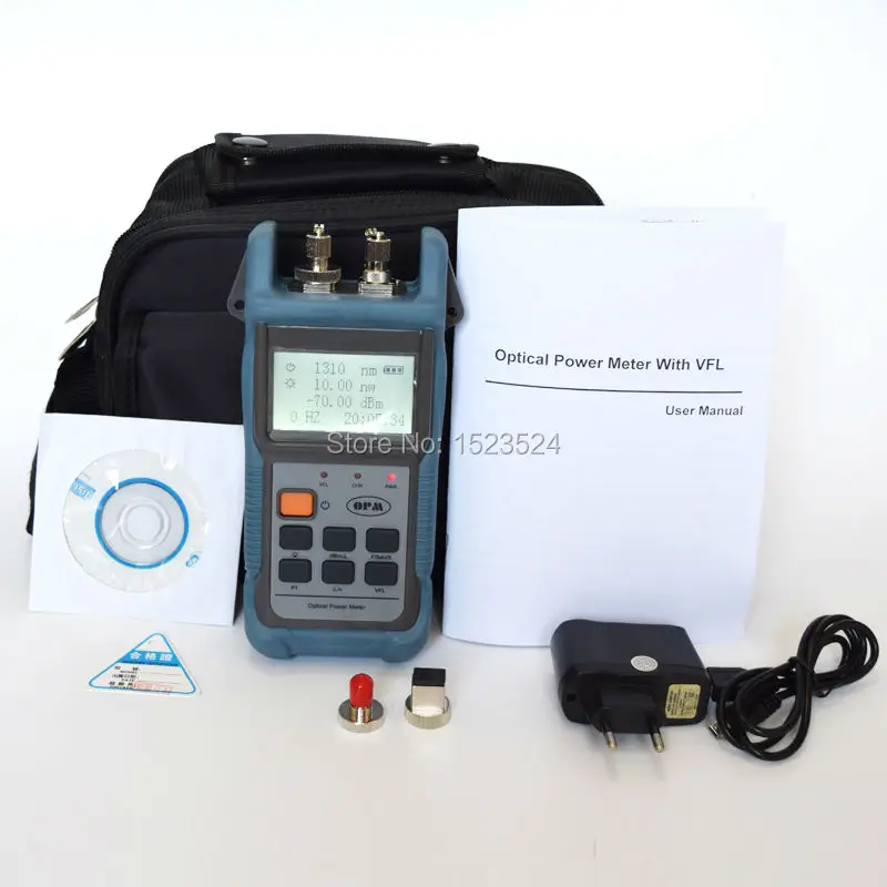 

TL503 Visual Fault Locator Optical Power Meter Integrated Optical Fiber Tester (Fiber Power Meter and 10mw Visual Fault Locator)