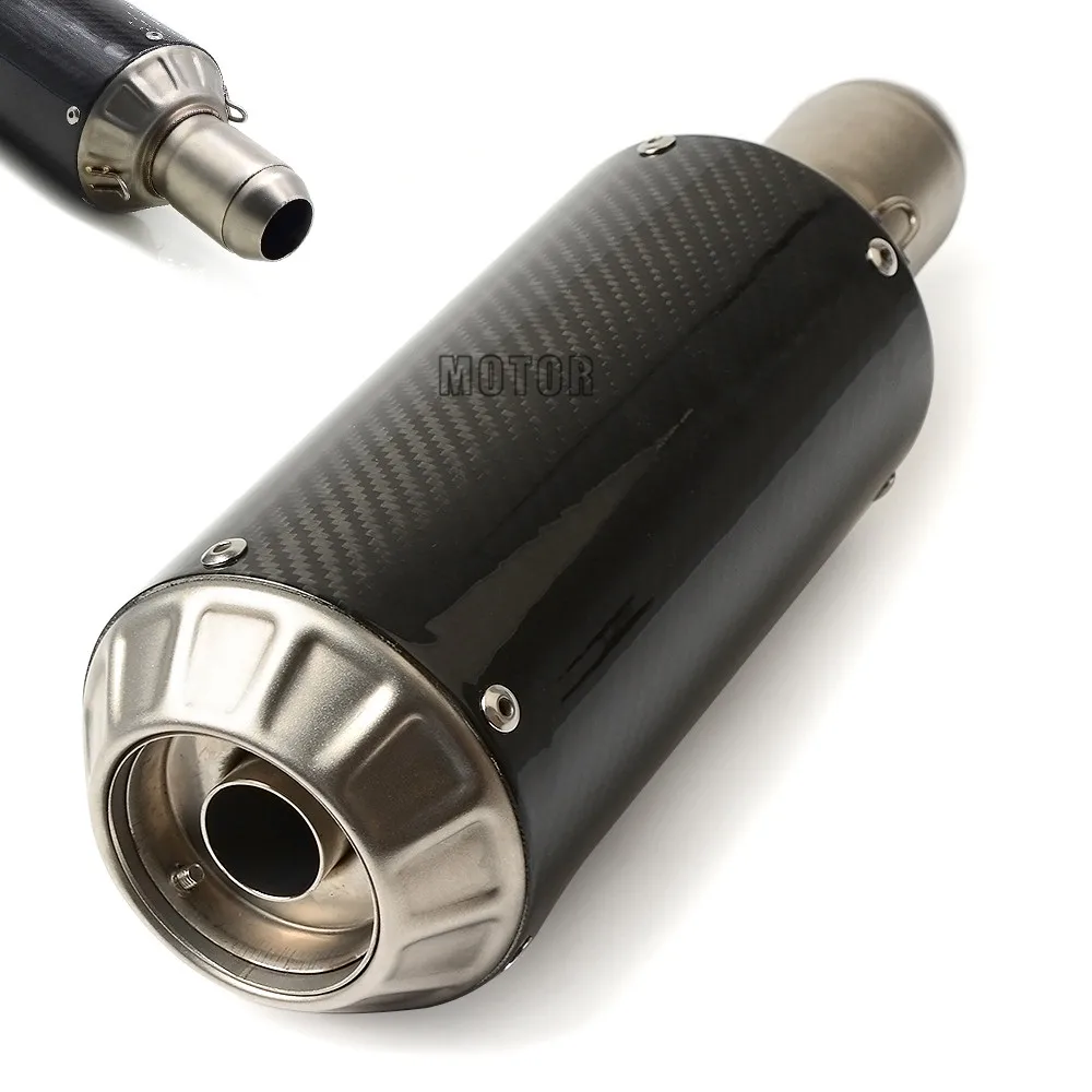 51mm tubo de Escape de la motocicleta modificada mufla de escapar al carbono fibra para BMW K1200 RS GT R1100 GS RS RT R1150 GS R RS