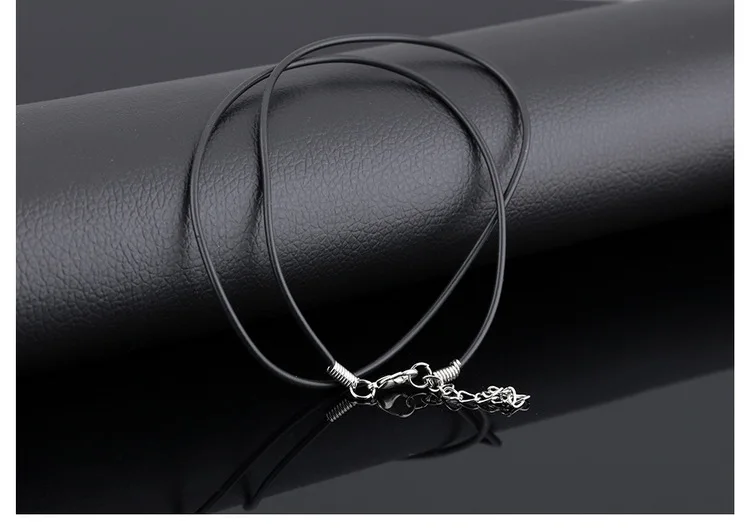 Mostyle Новое модное 2mm45cm черное ожерелье из натуральной кожи для женщин|leather necklace for